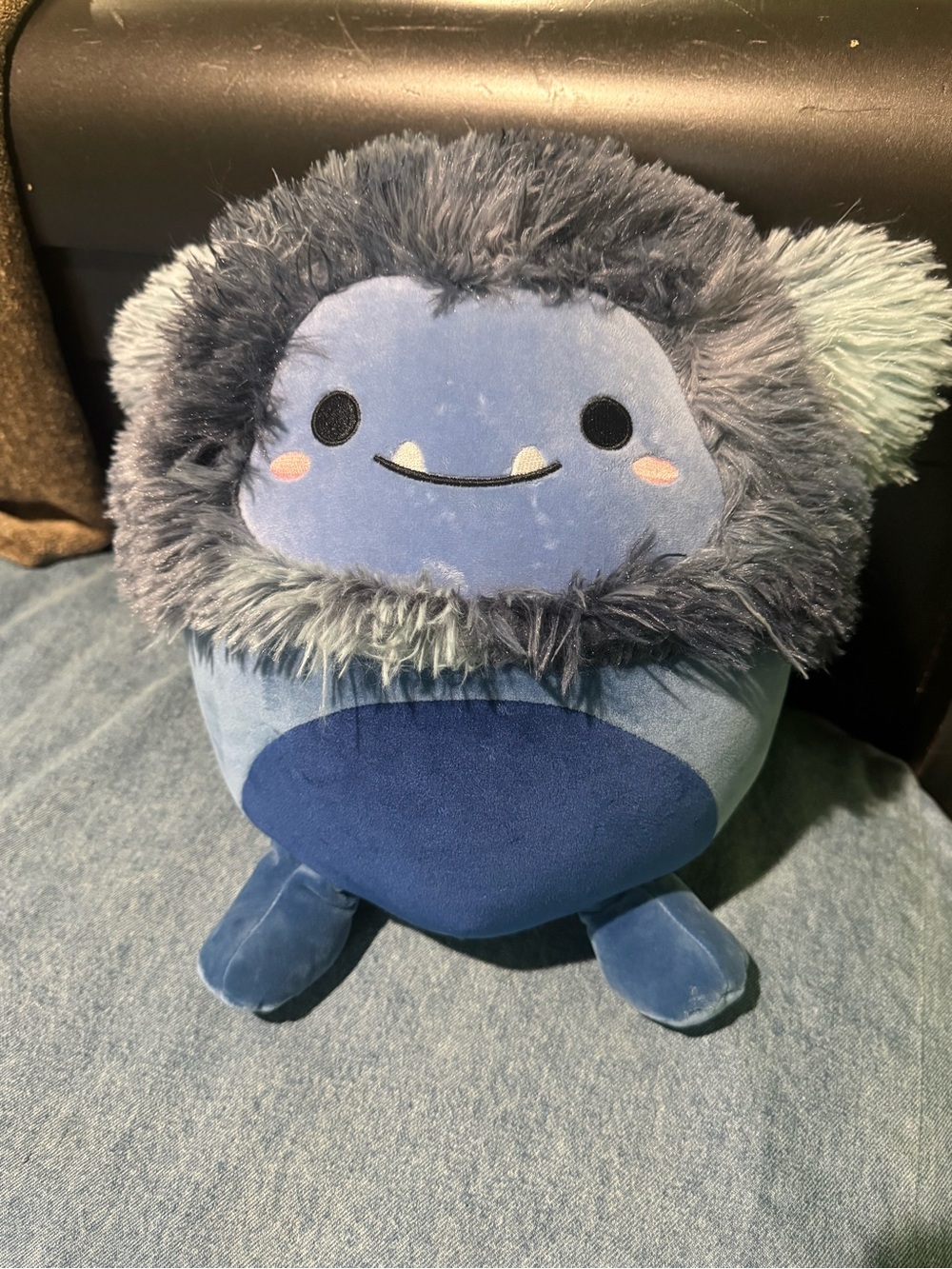 Squishmallows Blue Fuzzy Yeti Plush